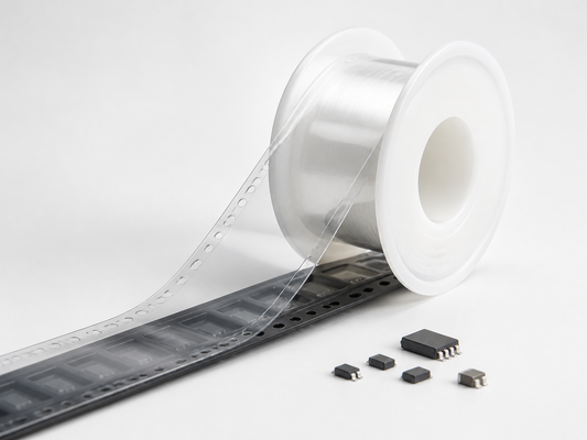 Hoogwaardige transparante ESD-antistatische hoesband voor embossed dragerband en SMD-verpakking van elektronische onderdelen