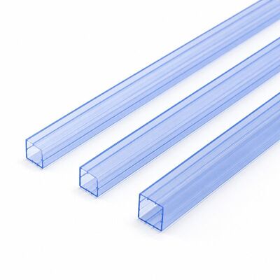 Transparante ESD PVC Vierkante IC Verpakking Buizen Op Maat Gemaakt voor Componenten Opslag
