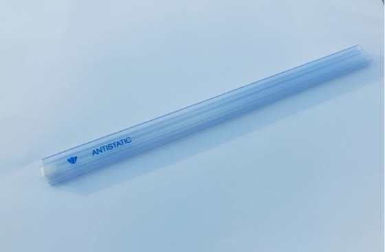 Flexibele Esd Antistatische Ic Buizen die Transparante Blauwe Oppervlakte verpakken