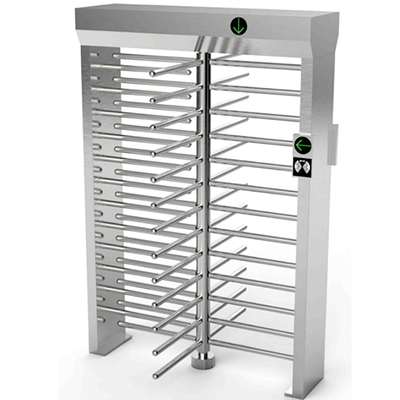 Dwars Roterende Veiligheid 304 Roestvrij staalturnstile Vingerafdruk/QR Code