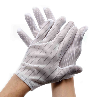 Fivefinger Dubbele Gestreepte het Uitdelen Antistatische het Werkhandschoenen Slip voor Elektronisch