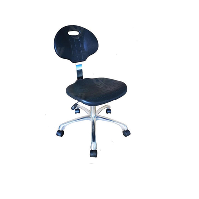 Zwart Verstelbaar Werkstation ESD Lab Stoelen PU Schuim Industrieel
