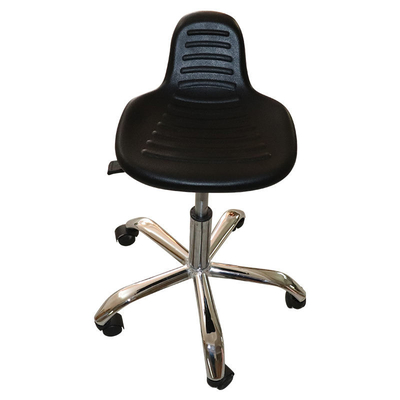 Clean Room Office Back Armless ESD-krukstoel met volledig antistatisch wiel
