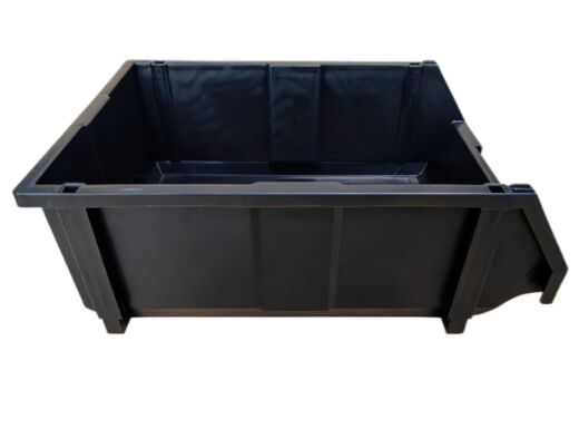 Stapelbare ESD-onderdelendoos, ESD-plasticcontainer voor elektronische logistiek