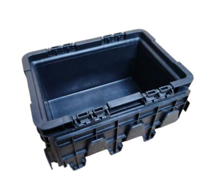 Hoogwaardige ESD-flip-top-opslagcontainer voor cleanroomworkshop