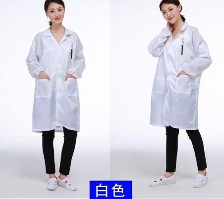 S-XXXL Polyester Breathable ESD Cleanroom Garment Anti Static