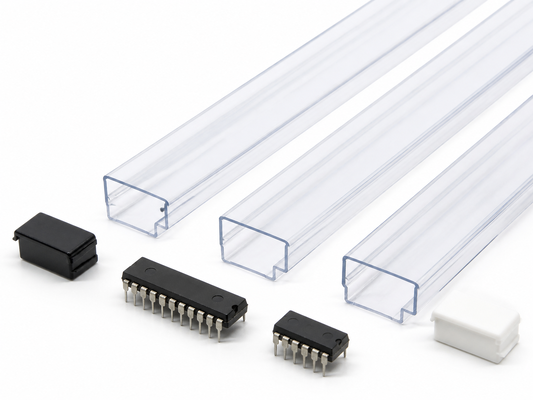 Zachte PVC Antistatische IC-buis voor DIP-chipverpakking