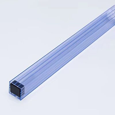 Transparante ESD PVC Vierkante IC Verpakking Buizen Op Maat Gemaakt voor Componenten Opslag