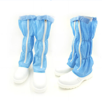 PU leer 5 mm anti statisch stof Wit Blauw Schoenen voor schoon kamertje Ademhalend Herbruikbaar