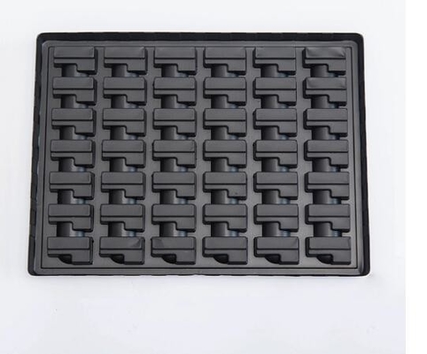 De Blaar Verpakkende Doos van ACE DELIXIN CYMK, Zwarte Chocolade Verpakkende Dienbladen