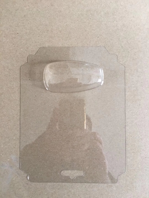 Pvc-Blaar Verpakkende Doos Tray Ageing Resistant Clear/Zwarte Kleur