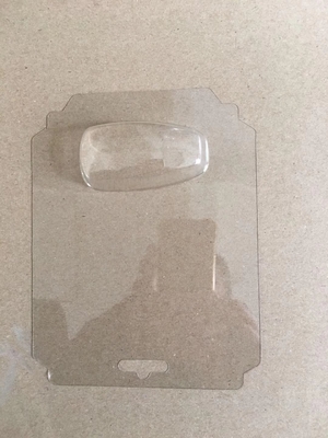 Pvc-Blaar Verpakkende Doos Tray Ageing Resistant Clear/Zwarte Kleur