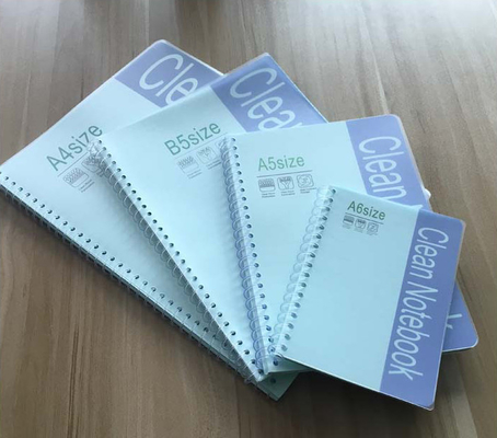 ESD Lezingsa5 Cleanroom Toebehoren 50 de Dekkings Spiraalvormige Blocnotes van Bladenpvc
