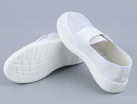 In te ademen Cleanroom Toebehoren, Enige Netto Klitband 220mm de Veiligheidsschoenen van Pu Esd