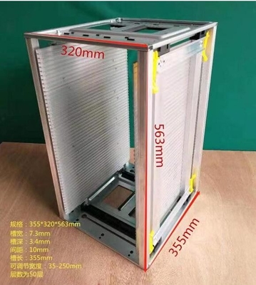 355X320X563mm Antistatisch ESD van het Toebehorenaluminium het Tijdschriftrek van PCB