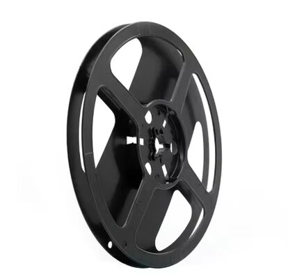 Zwarte 7-inch plastic verpakkingsrolletjes voor SMD-LED-flexible strips, draagbandspolen