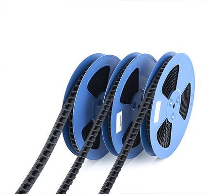 Zwarte antistatische draagbandverpakking, transparante ESD-tape, gemaakt van PC/PS/PET-materialen speciaal voor SMT.
