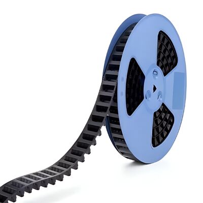 PS-materiaal, geïmprimeerd draagband, breedte 8-88 mm, bestemd voor de verpakking van IC-modules en elektronische componenten.