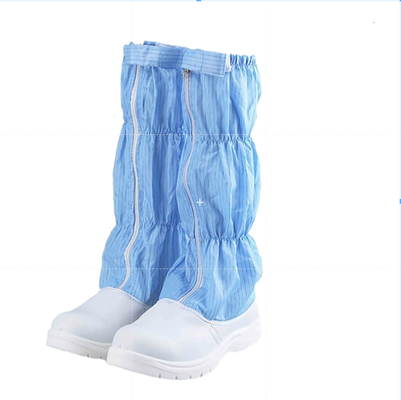 PU leer 5 mm anti statisch stof Wit Blauw Schoenen voor schoon kamertje Ademhalend Herbruikbaar