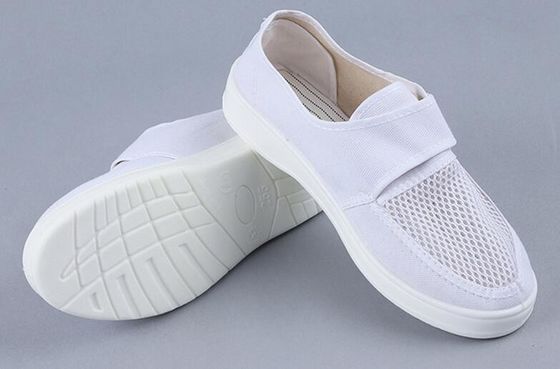 PU & Canvas Cleanroom ESD schoenen - 34-46, driezijdig ademend, Velcro, voor voedsel en farmaceutische producten