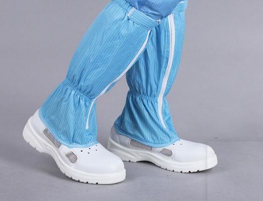 Industriële Antistatische Lange Laarzen - 220-300mm, PU Lederen Bovenwerk met Geleidende Stof voor ESD Cleanrooms